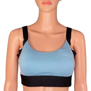 CALIA by Carrie Underwood Sports Bra Blue Black Womens Size Large